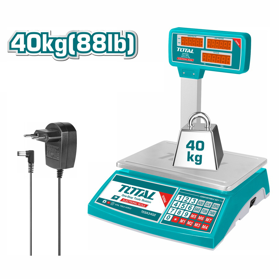 Весы электронные 40 кг TOTAL TESA3402