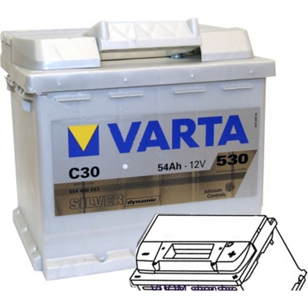 Varta silver Dynamic C30 554400053 (54 Ah) 530A Автомобильный аккумулятор