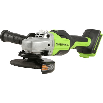 Угловая шлифовальная машина аккумуляторная Greenworks 24V GD24AG (без АКБ и ЗУ)- фото6