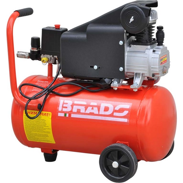 Воздушный компрессор BRADO AR25S (до 180 л/мин, 8 атм, 25 л, 230 В, 1.50 кВт)- фото3