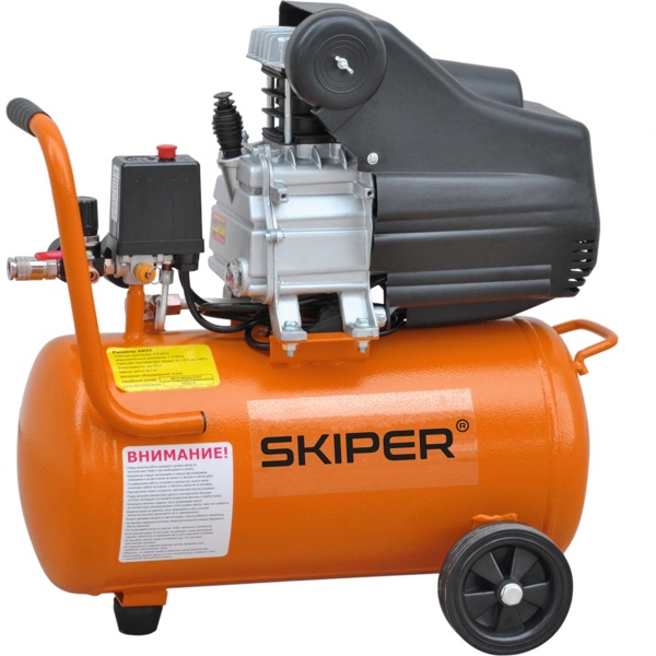 Воздушный компрессор SKIPER AR25A (до 235 л/мин, 8 атм, 25 л, 230 В, 1.50 кВт)- фото2