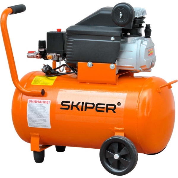 Воздушный компрессор SKIPER AR50B (до 260 л/мин, 8 атм, 50 л, 230 В, 1.80 кВт)- фото3