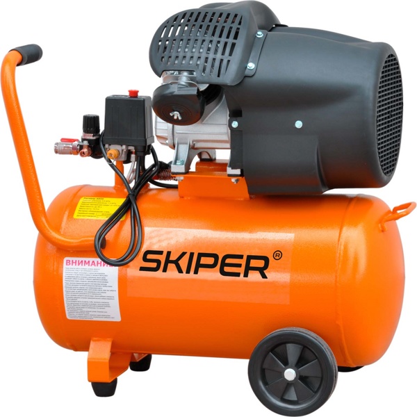 Воздушный компрессор SKIPER AR50V (до 440 л/мин, 8 атм, 50 л, 230 В, 2.2 кВт)- фото3