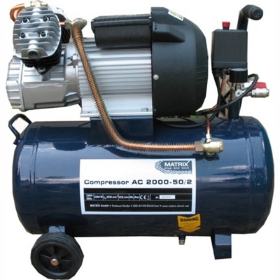 Matrix AC 2000-50/2 2-х поршневой Компрессор масляный двухпоршневой ( Масло в комплекте)- фото