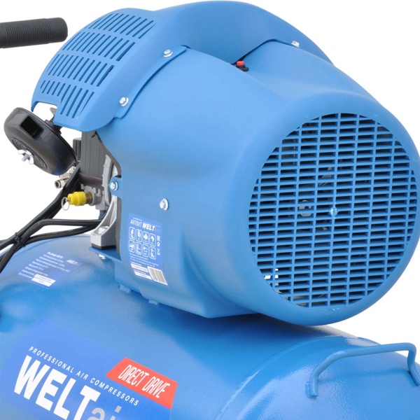 Воздушный компрессор WELT AR70VT (до 440 л/мин, 8 атм, 70 л, 230 В, 2.2 кВт)- фото3