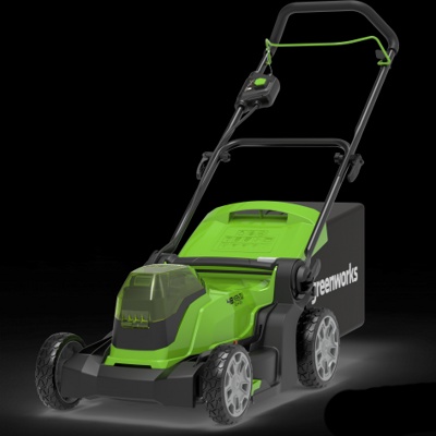 Газонокосилка аккумуляторная Greenworks 24V*2 G24X2LM41K2x (без АКБ и ЗУ) 41 см- фото