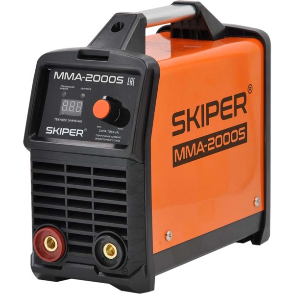 Инвертор сварочный SKIPER MMA-2000S (160-260 В, LED диспл., 120А, 1,6-2,5 мм, электрост. от 6,0 кВт)- фото3