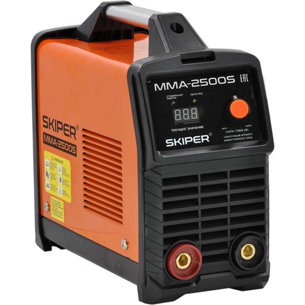 Инвертор сварочный SKIPER MMA-2500S (160-260 В, LED диспл., 140А, 1,6-3,2 мм, электрост. от 6,0 кВт)- фото2