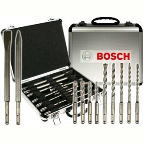 BOSCH GBH 240 Перфоратор + набор оснастки в дополнительном чемодане 11 предметов (9 буров + 2 зубила) - фото4