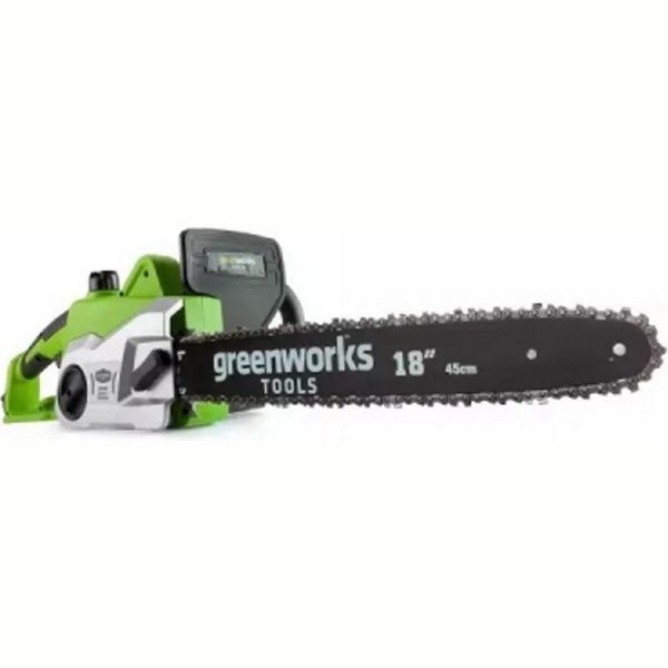 Электрическая пила GreenWorks GCS2046 + 2000 Вт, шина 45 см, цепь OREGON