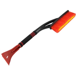Щетка для очистки снега 61 см с мягкой ручкой, красная SPEC- фото
