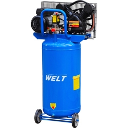 Воздушный компрессор WELT IBL3100V-2 (до 380л/мин, 8атм, 100л, 230В, 2.2кВт, вертикальн  рессив)- фото