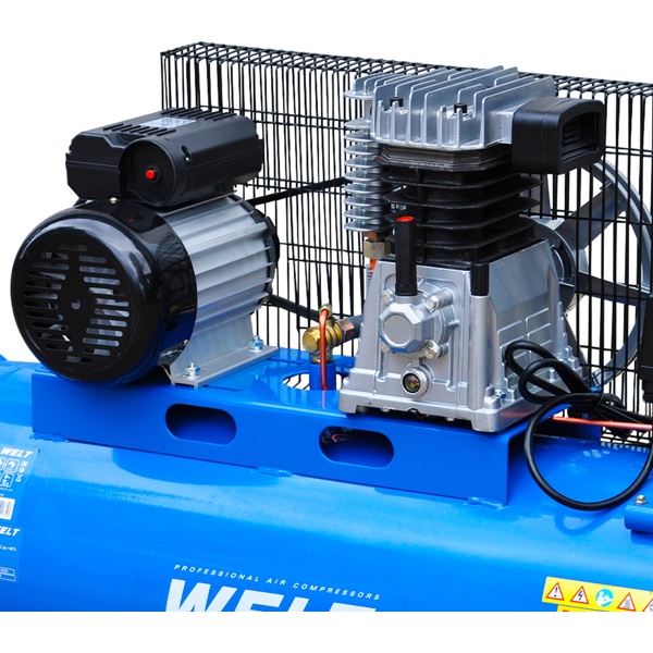 Воздушный компрессор WELT IBL3100 (до 395л/мин, 8атм, 100л, 230В, 2.2кВт)- фото3