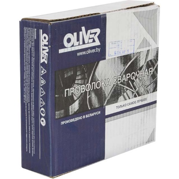 Проволока OLIVER 0,8 мм Св-08Г2С-О, омедненная, диаметр кассеты 200 мм (5 кг)- фото2