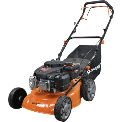 ГАЗОНОКОСИЛКА БЕНЗИНОВАЯ SKIPER GW402S (40СМ, САМОХОД, LONCIN 3,5 ЛС, СТАЛЬ.ДЕКА,ТРАВОСБ.45 Л, +НОЖ) АРТИКУЛ: SGW402S.00- фото
