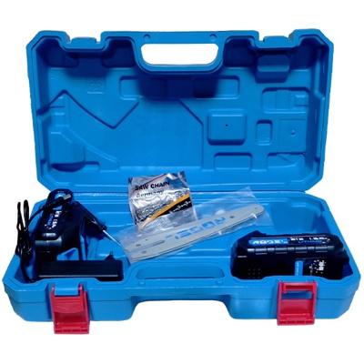 Пила цепная аккумуляторная ROGEL CCSR-2008, 21 В, 2000 мАч, шина 200 мм/8