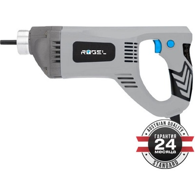 Вибратор для бетона электрический ROGEL CVR-1511, 1100 Вт, 3100 об/мин, приводной вал 1.5 м