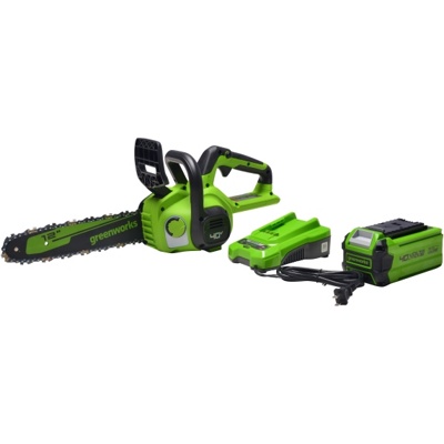 Цепная пила аккумуляторная Greenworks 40V G40CS30IIK4 (1xАКБ 4Ач и ЗУ) 30см- фото