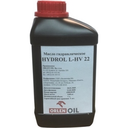 Масло гидравлическое для дровоколов Orlen-oil HYDROL L-HV 22 (1л)