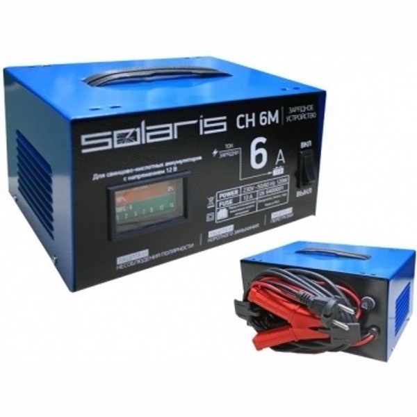 Зарядное устройство для автомобильных аккумуляторов Solaris CH 6M - фото