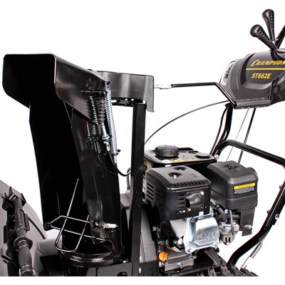 Снегоотбрасыватель CHAMPION ST662E, 6,5 л.с.,61см.,6F/2R колеса, бак 3,6л., эл.стартер, фары,обогрев рук- фото5