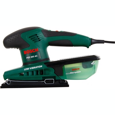 Bosch PSS 200 AC 0.603.340.120 Виброшлифовальная плоскошлифовальная машина в кейсе  - фото