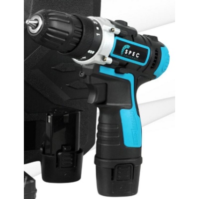 Аккумуляторная дрель-шуруповерт Spec DF220S (2 ск,Li-ion 12В, 2 акк, 1,5 А/ч, кейс)- фото2
