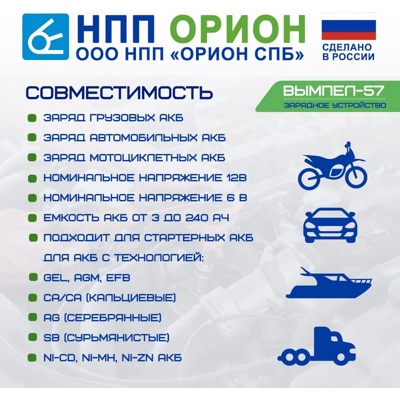 Зарядное устройство Вымпел 57 (автомат, 0-20А, 7.4-18В, ЖК)- фото6