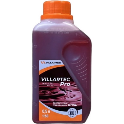 Масло моторное 0,5л VILLARTEC PRO 2T синтетическое 01797950205