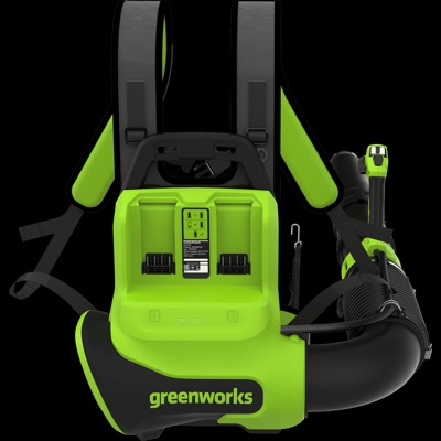 Воздуходув аккумуляторный ранцевый Greenworks 40V GD40BPG2 (1хАКБ 4Ач и ЗУ) б/щ- фото2