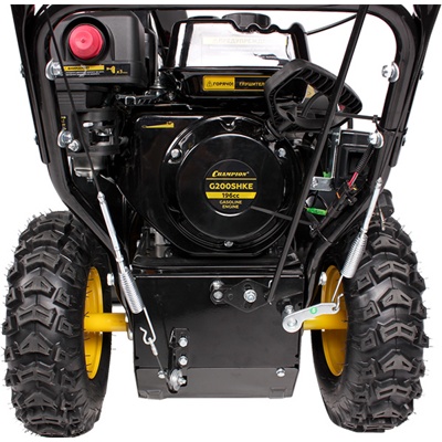 Снегоотбрасыватель CHAMPION ST662E, 6,5 л.с.,61см.,6F/2R колеса, бак 3,6л., эл.стартер, фары,обогрев рук- фото4