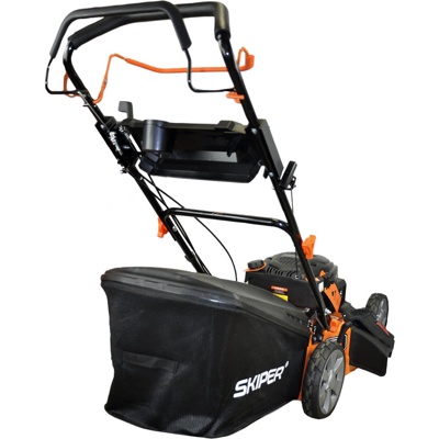 ГАЗОНОКОСИЛКА БЕНЗИНОВАЯ SKIPER GW512S (51СМ,САМОХ,LONCIN 5ЛС,СТАЛЬ.ДЕКА,РЕГ.ОБ.,ТРАВОСБ.70Л, +НОЖ) АРТИКУЛ: SGW512S.00- фото5