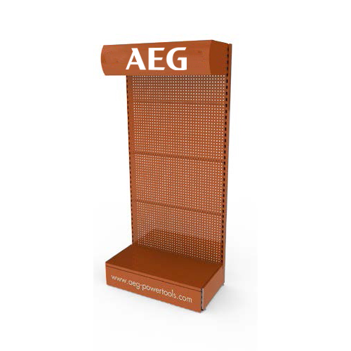 Стенд с комплектующими AEG Orange без подсветки