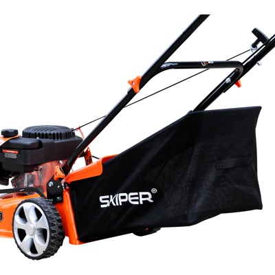 ГАЗОНОКОСИЛКА БЕНЗИНОВАЯ SKIPER GW461 (46 СМ, РУЧНОЙ, LC 3,5 ЛС, МУЛЬЧ, СТАЛ.ДЕКА, ТР-СБ.60 Л,+НОЖ) АРТИКУЛ: SGW461.00- фото4