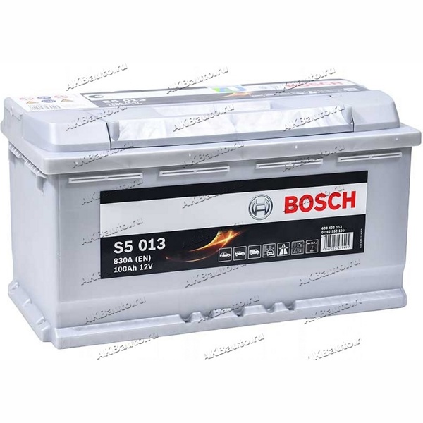 BOSCH S5 Silver Plus S5013 600402083 (100Ah) 830A Аккумулятор автомобильный
