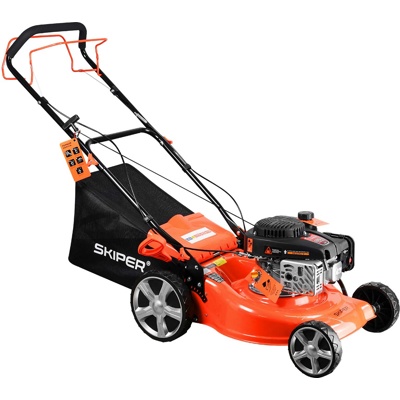 ГАЗОНОКОСИЛКА БЕНЗИНОВАЯ SKIPER GW462S (46 СМ, САМОХ, LONCIN 4ЛС, СТАЛ.ДЕКА, ТР-СБ.60 Л,+НОЖ) АРТИКУЛ: SGW462S.00- фото2