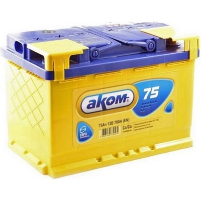 AKOM Классик 6CT-75 (75 А/ч) 700 A Аккумулятор автомобильный