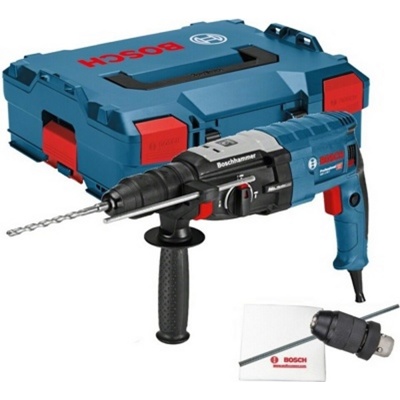 Перфоратор BOSCH GBH 2-28 F L-Case (880 Вт, 3.2 Дж, 3 реж., патрон SDS-plus, быстросъемн., БЗП в комплекте, вес 3.1 кг) (0611267600)