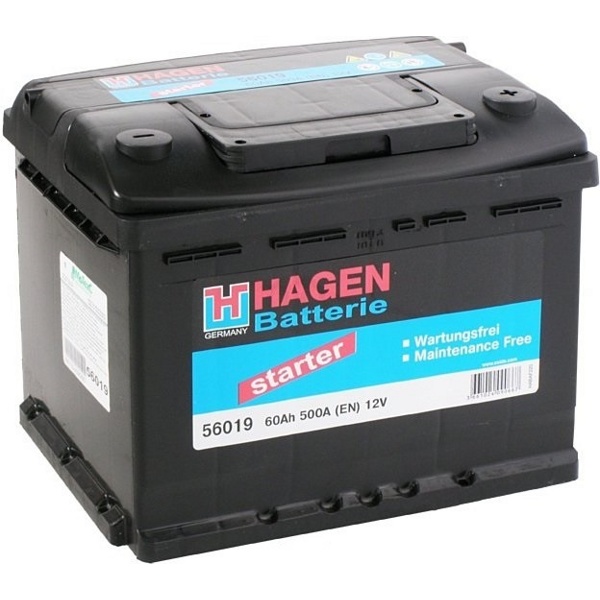 HAGEN R+ 60Ah 540A Автомобильный аккумулятор