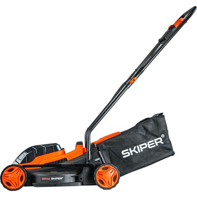 ГАЗОНОКОСИЛКА АККУМУЛЯТОРНАЯ SKIPER KW320 (32СМ, БЕСЩЁТ.ДВИГ, 2АКК*21В*4А/Ч) АРТИКУЛ: SKW320.00- фото3