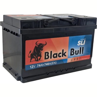 Аккумулятор автомобильный BLACK BULL SLI 74 R низк. (740A, 277*175*175)