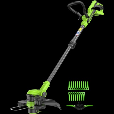 Триммер аккумуляторный Greenworks 40V G40LT331 (1хАКБ 2Ач и ЗУ) 33 см Артикул: 2113507UA- фото