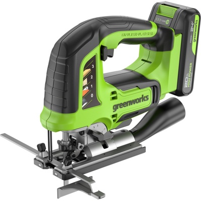 Лобзик аккумуляторный Greenworks 24V GD24JS120 (1хАКБ2Ач и ЗУ)- фото2