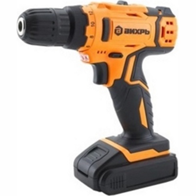 Аккумуляторная дрель-шуруповёрт Вихрь ДА-12Л-2КА (12V, 2*1.5Ah, 25Нм, 2 скор, патрон:0.8-10мм) (72/14/26)