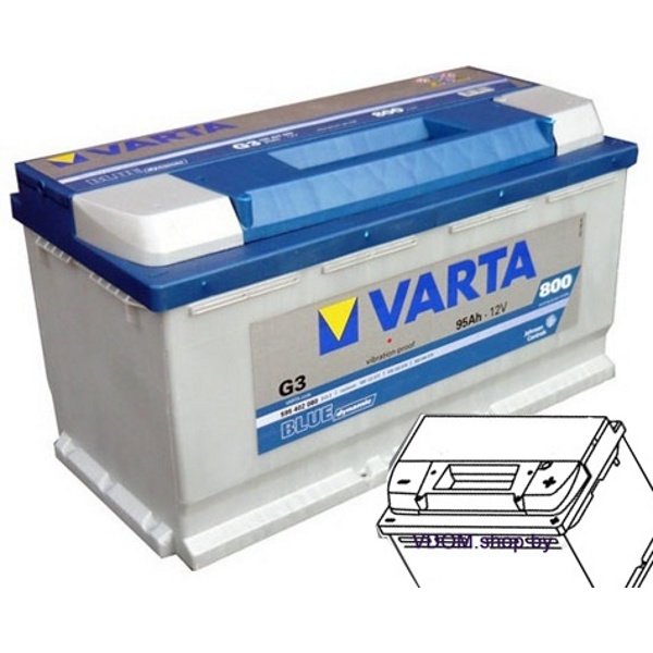 Varta BLUE Dynamic G3 595402080 (95Ah) 800A Автомобильный аккумулятор