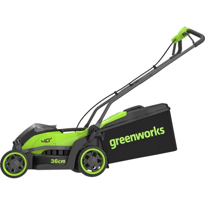 Газонокосилка аккумуляторная Greenworks 40V GD40LM361 (1хАКБ 4Ач и ЗУ) 36 см б/щ Артикул: 2520807UB- фото3