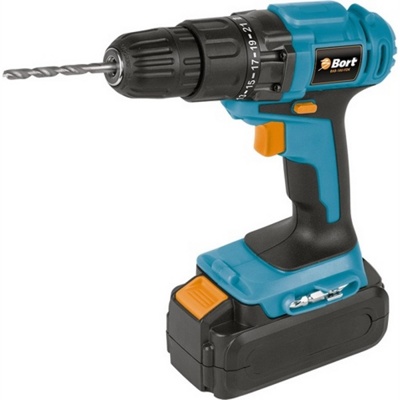 Bort BAB-18U-FDK Аккумуляторная дрель-шуруповерт кейс два аккумулятора