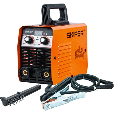 ИНВЕРТОР СВАРОЧНЫЙ SKIPER MMA-180-2 (20-180 А; РЕГУЛ.ARC FORCE; LED-ДИСПЛЕЙ; ЭЛ. ДИАМ. 1.6-4.0 ММ)- фото