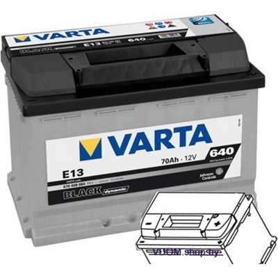 Varta BLACK Dynamic E13 570409064 (70Ah) 640A Автомобильный аккумулятор