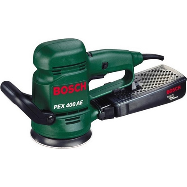 Bosch PEX 400 AE Эксцентриковая шлифмашина эксцентрикошлифовальная виброшлифовальная  рег.об. + кейс (06033A4020)
